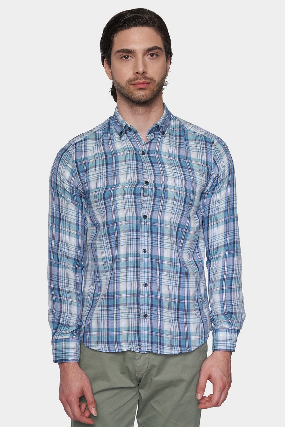 The Casual Shirt (Ocean Plaid)