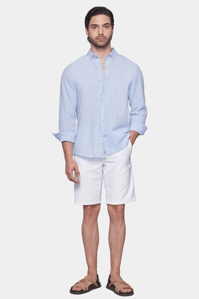 The Luxury Linen Shirt (Sky Blue) - Bright Moons