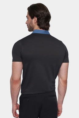 The Quarter Zip Polo (Charcoal)