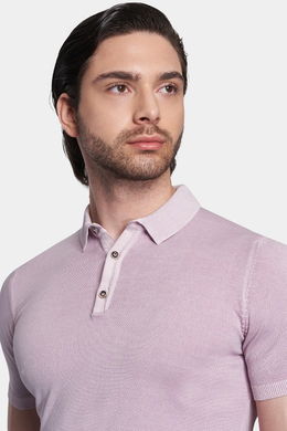 The Quarter Button Polo (Lavender)