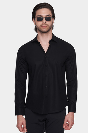 The Dress Shirt (Black) - Bright Moons