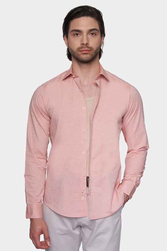 The Casual Shirt (Salmon Pink)