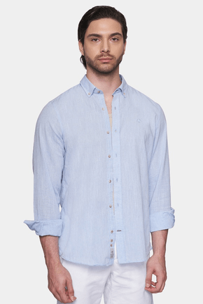 The Luxury Linen Shirt (Sky Blue) - Bright Moons