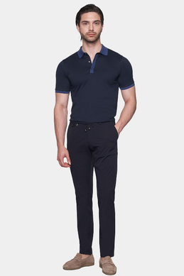 The Quarter Button Polo (Admiral Blue)