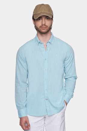 The Luxury Linen Shirt (Tiffany) - Bright Moons