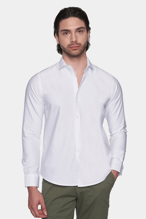 The Dress Shirt (White) - Bright Moons