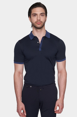 The Quarter Button Polo (Admiral Blue)