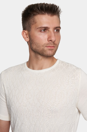 The Essential Shirt (Cream Waves)