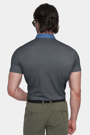 The Quarter Zip Polo (Stone) - Bright Moons