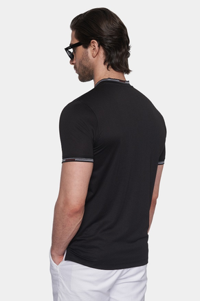 The Quarter Button Polo (Race Black)