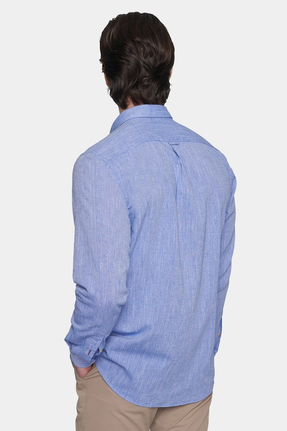 The Luxury Linen Shirt (Periwinkle)