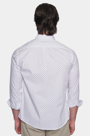 The Dress Shirt (White Polka)