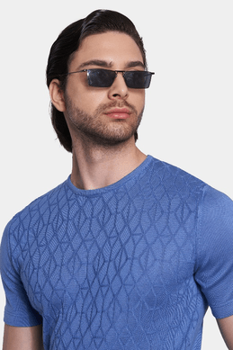The Premium Essential Tee (True Blue) - Bright Moons