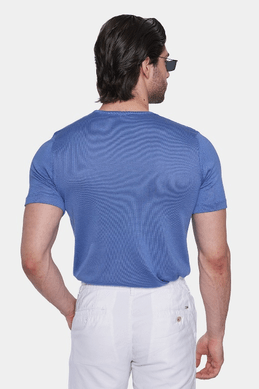 The Premium Essential Tee (True Blue) - Bright Moons