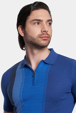 The Quarter Zip Polo (Ocean Tones)