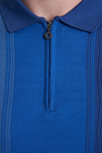 The Quarter Zip Polo (Ocean Tones)