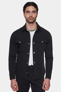 The Slim Overshirt (Black)